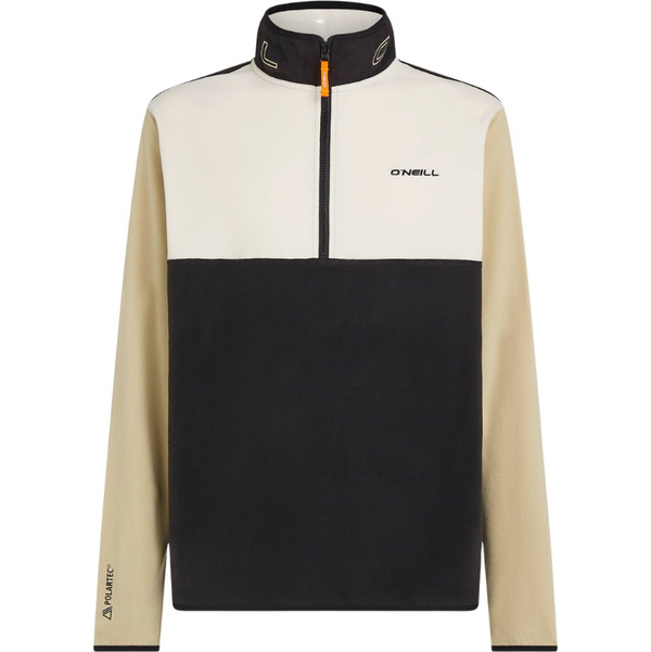 2026 O'Neill Mens FWC'cruz Triple Polartec Half Zip Fleece 2350155 - Linen White Colour Block